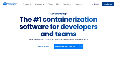 Image 1 - Docker homepage