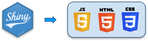 Shiny is a web application framework