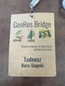 Tadeusz's badge for the genResBridge conference