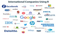 International companies using R (image from TechVidvan, 'Career in R Programming')