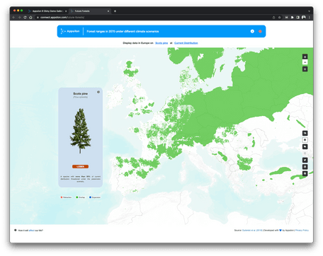Image 2 - Appsilons Future Forests dashboard example