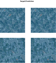 Orthophoto comparing target to prediction of solar panels