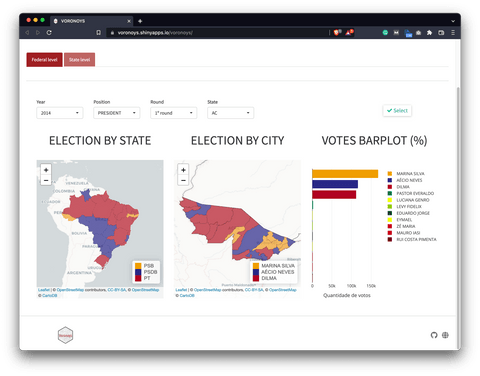 RStudio Voters Profile government dashboard