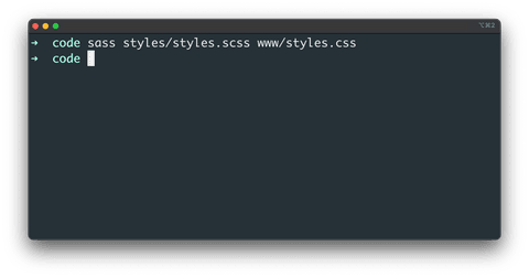 Image 3 - Compiling SCSS into CSS