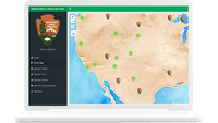 Shiny Dashboard view of the Biodiversity in National Parks app