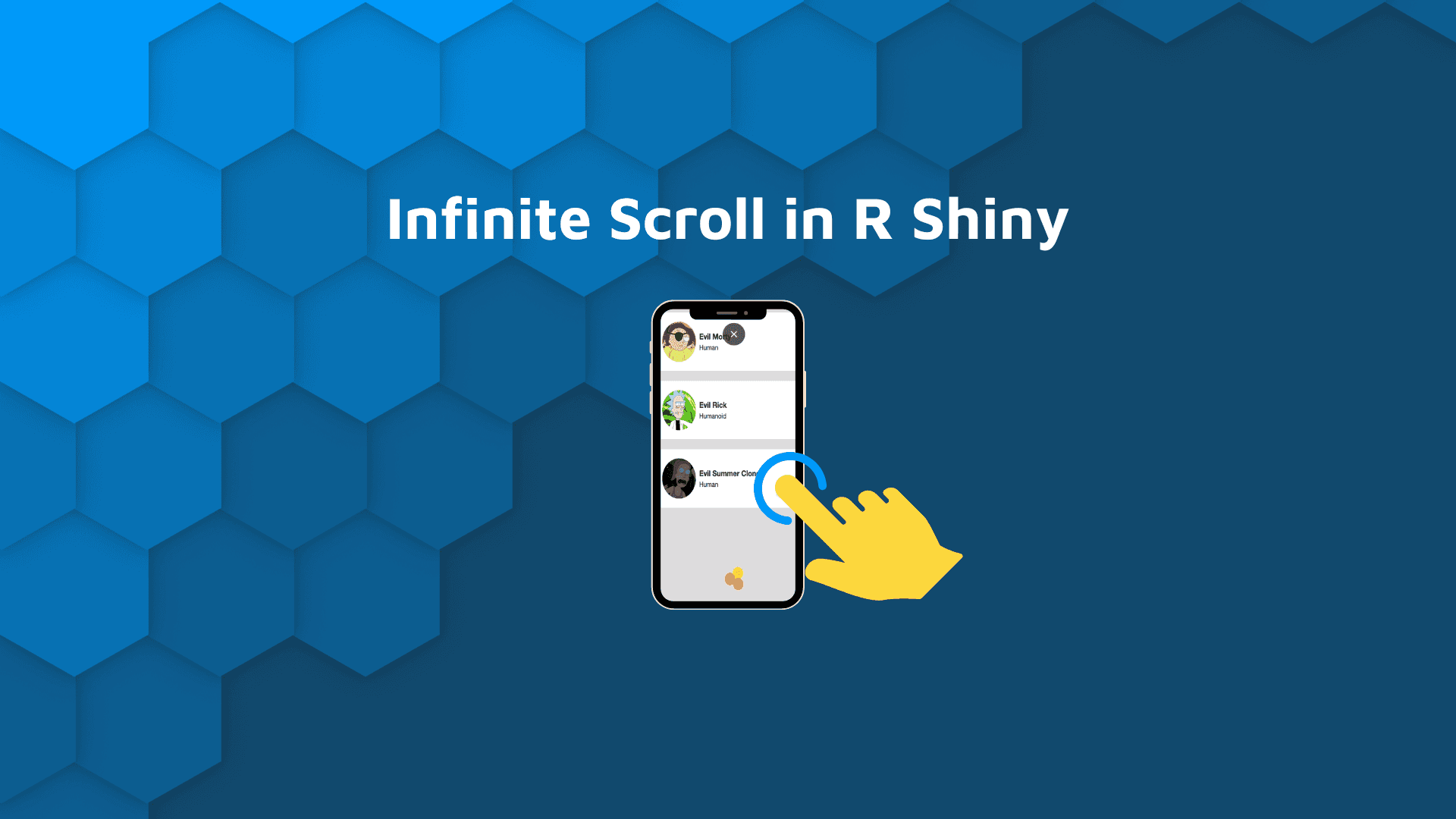Infinite Scroll in R Shiny applications blog hero banner