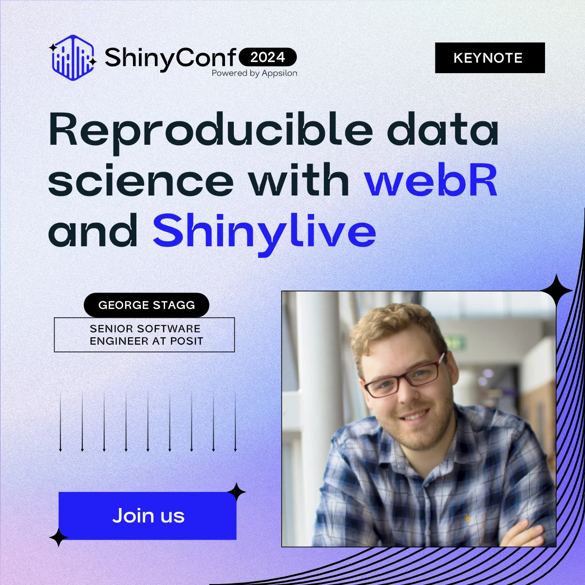 George Stagg - Reproducible data science with webR and Shinylive 