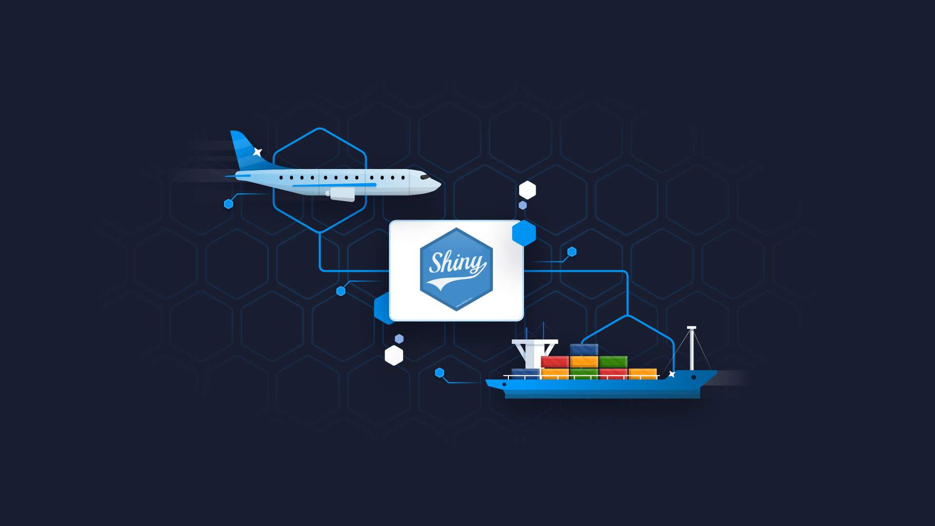Shipping and transportation Logistics with R Shiny blog banner