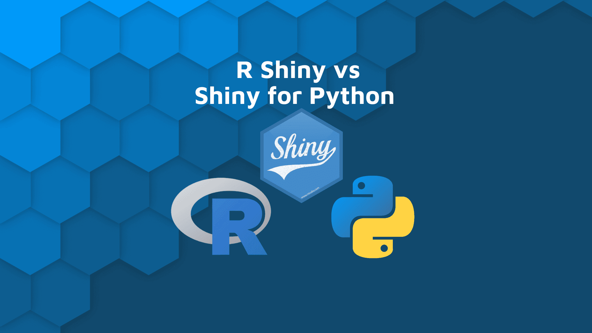 R Shiny vs Shiny for Python (PyShiny) blog hero banner